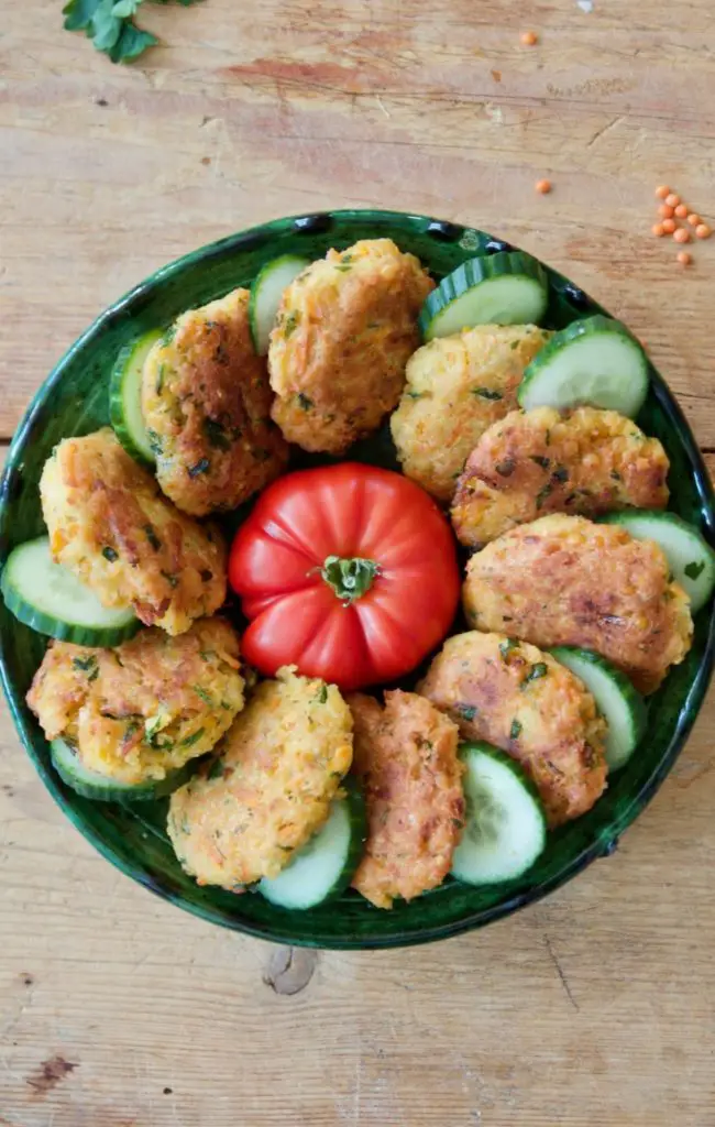 Kuku Dal Adas - Rote Linsen Bratlinge کوکوی دال عدس