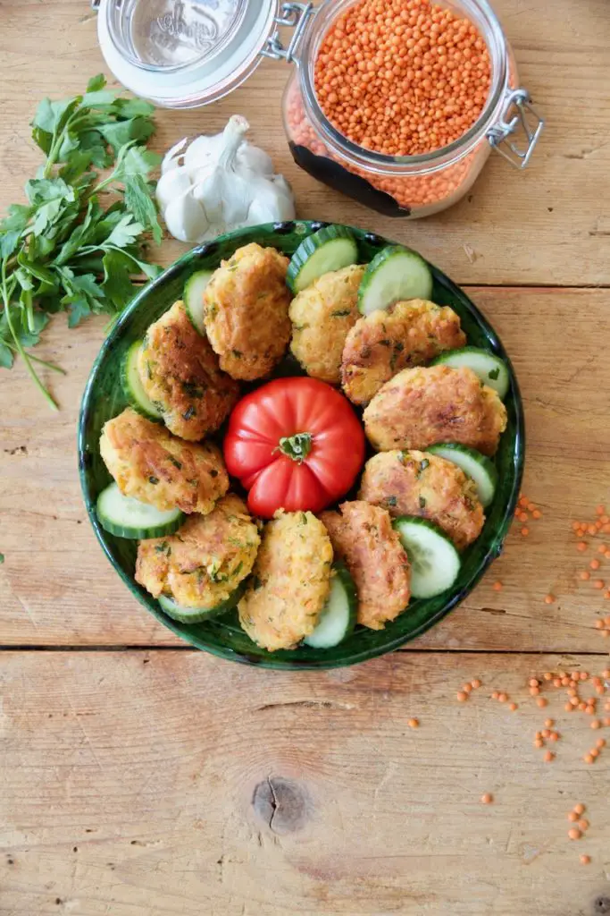 Kuku Dal Adas - Rote Linsen Bratlinge کوکوی دال عدس