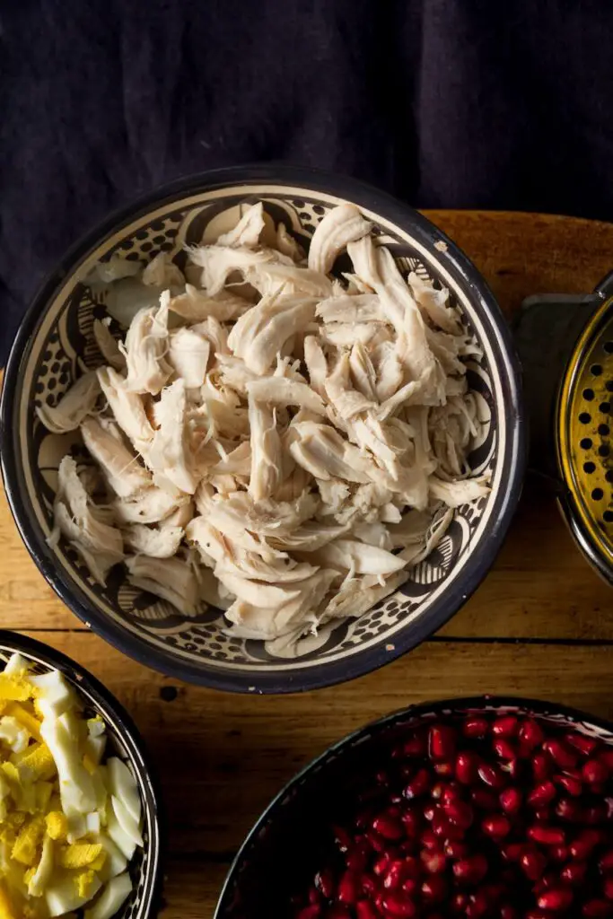 Salad-e Anar ba Morgh- Hähnchen-Granatapfel-Salat سالاد انار و مرغ