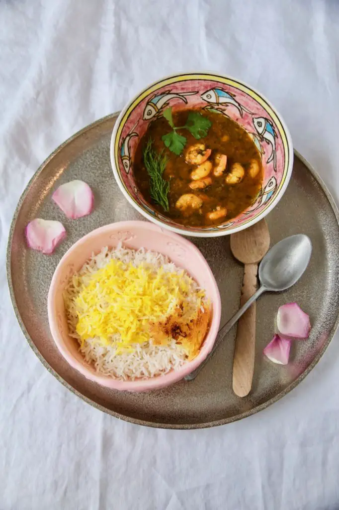 Ghalieh Meygoo - Persian Shrimp in a Tamarind and Cilantro Sauce ...