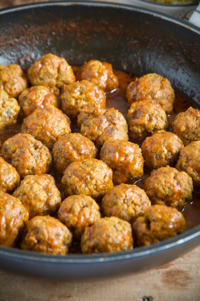 Koofteh Rizeh – Lamb Meatballs with Mint in Tomato Sauce کوفته ریزه