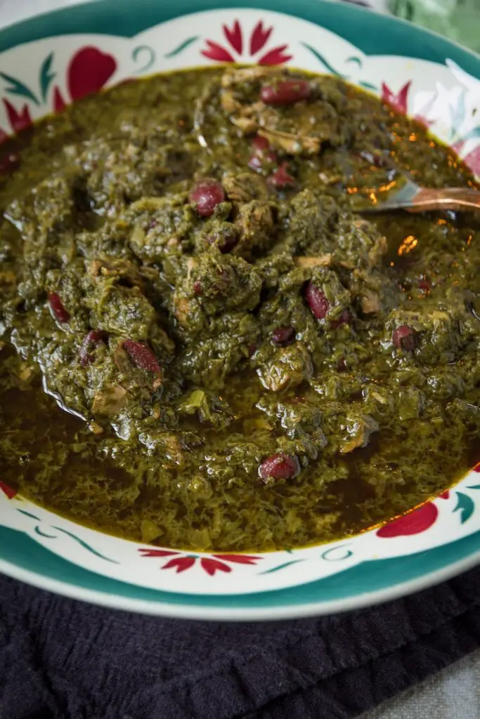 Ghorme Sabzi - Persian beef and fresh herb stew