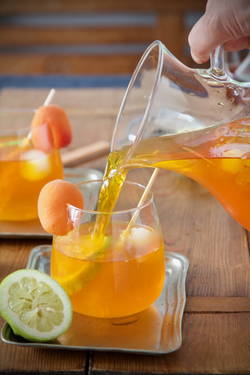 Healthy Skin Peach and Saffron Iced Tea Recipe • Ciao Florentina