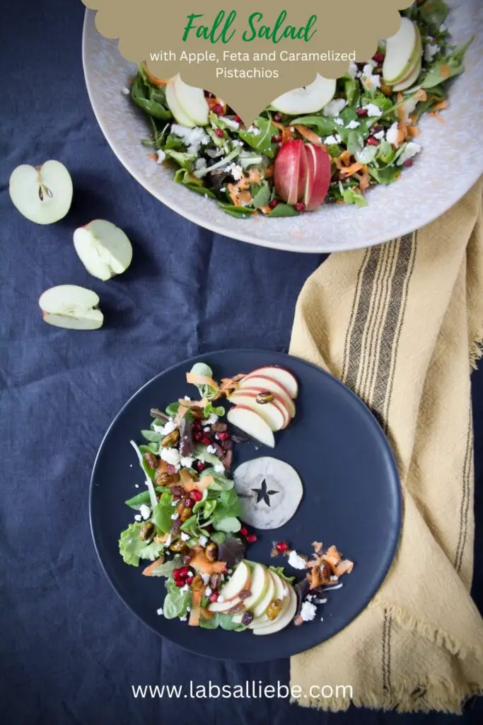 Fall Salad with Apple, Feta and Caramelized Pistachios - 1