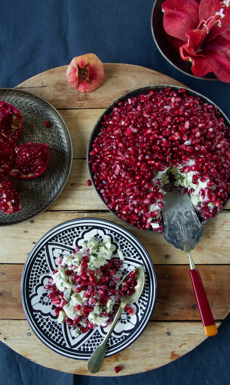 Salad-e Anar ba Morgh- Pomegranate Chicken Salad سالاد انار و مرغ
