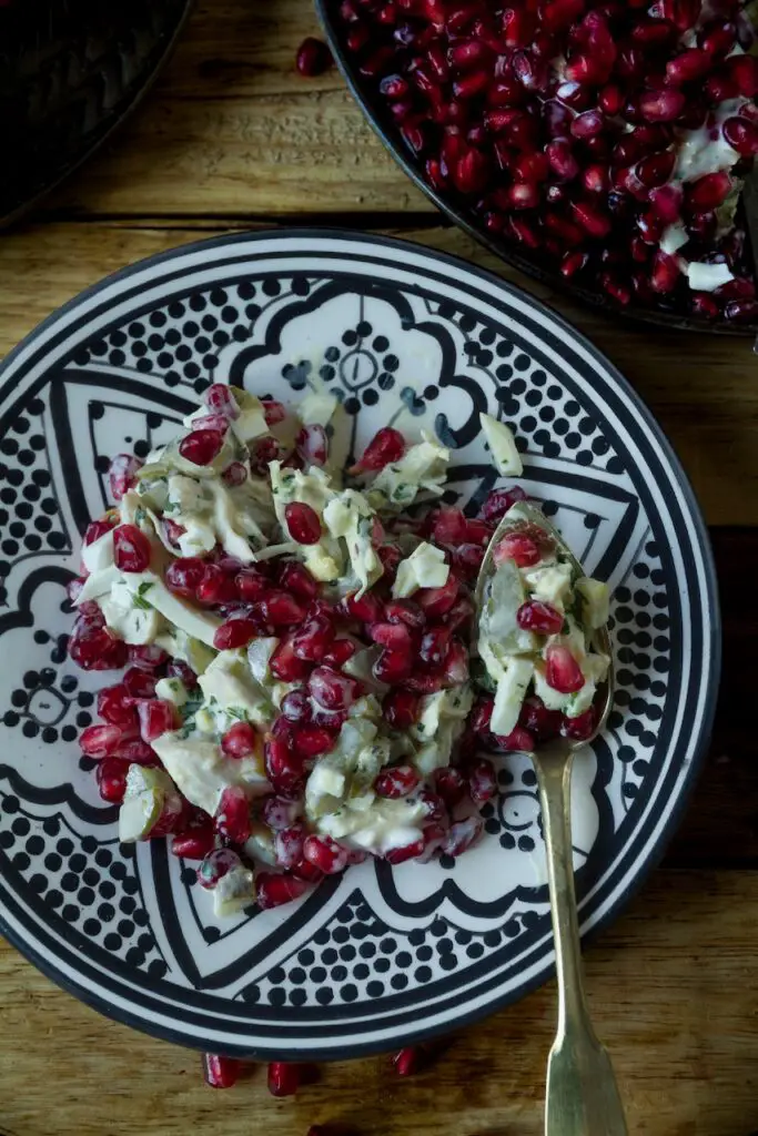 Salad-e Anar ba Morgh- Pomegranate Chicken Salad سالاد انار و مرغ