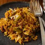 Loobia Polo – Persian Rice with Green Beans and Ground Meat لوبیا پلو