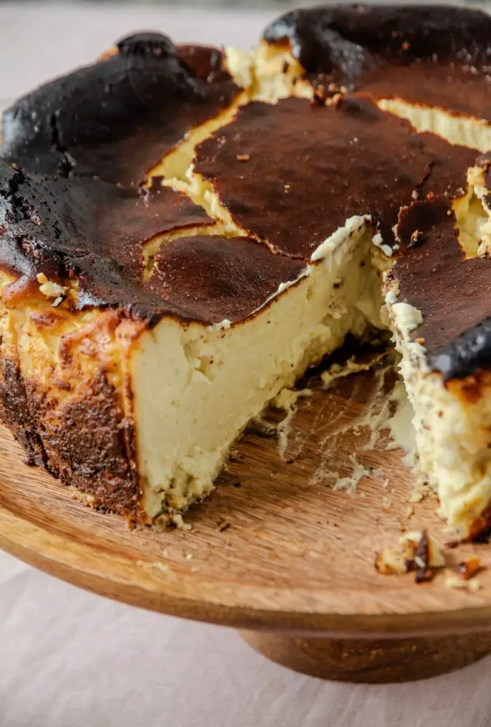 Pistachio Burnt Basque Cheesecake