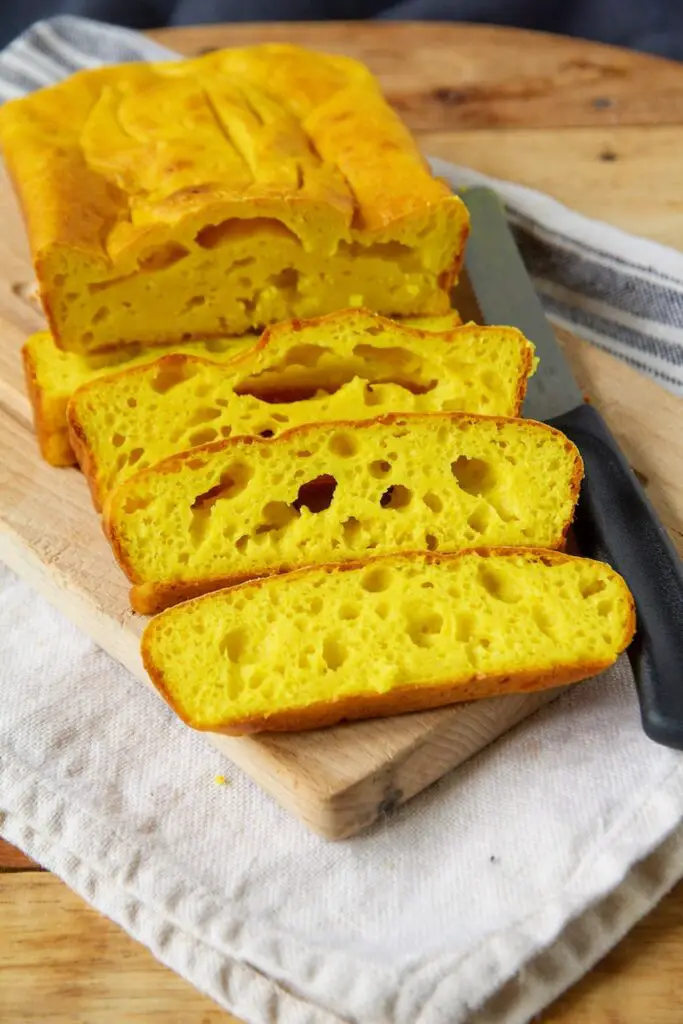 Cottage Cheese Bread with Turmeric