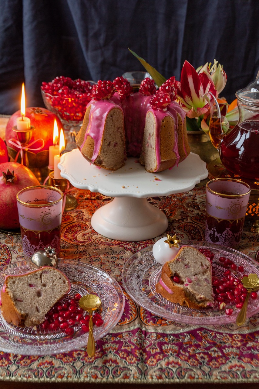 Pomegranate Bundt Cake