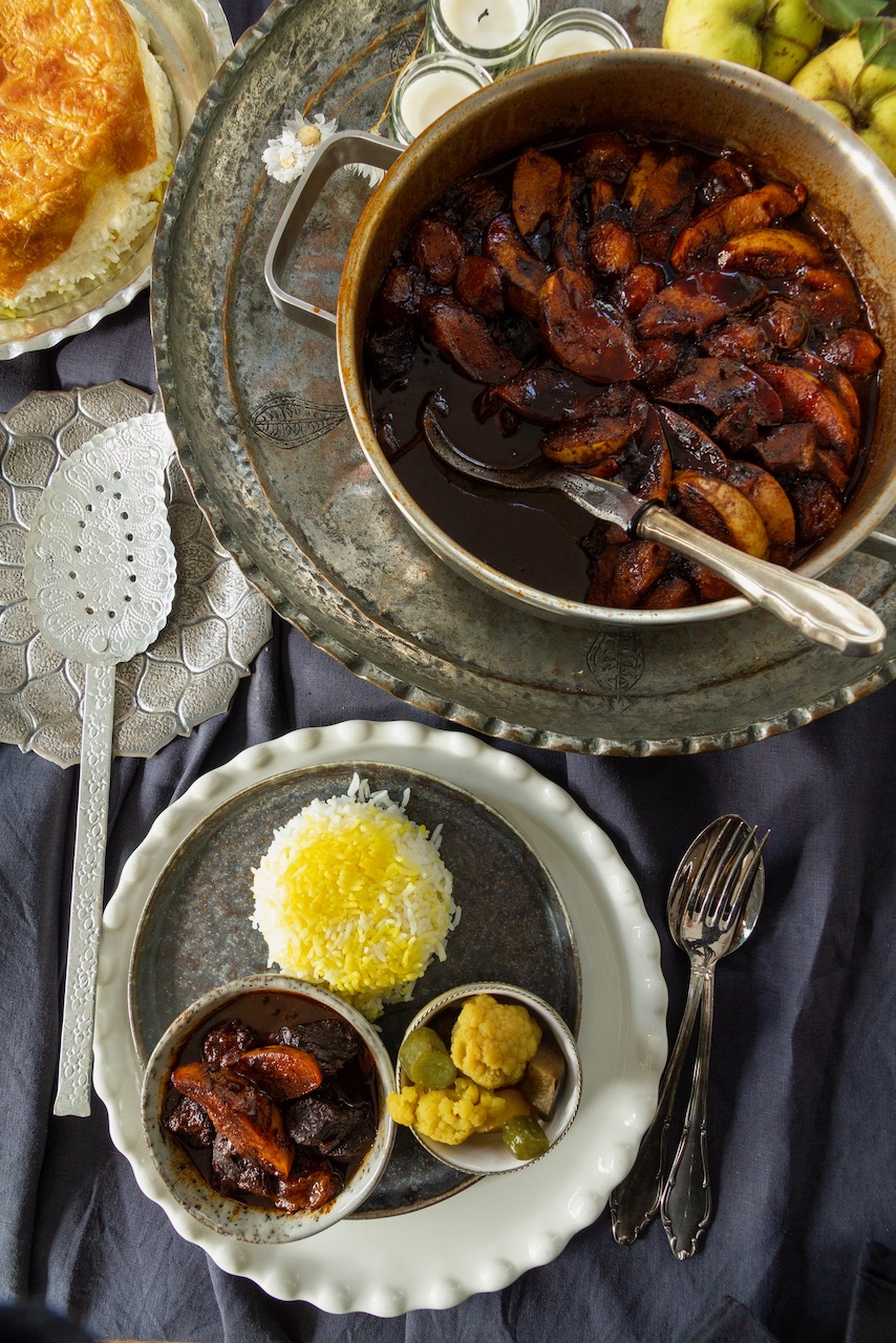 Khoresht-e Beh Aloo – Quince, Prune and Beef Stew