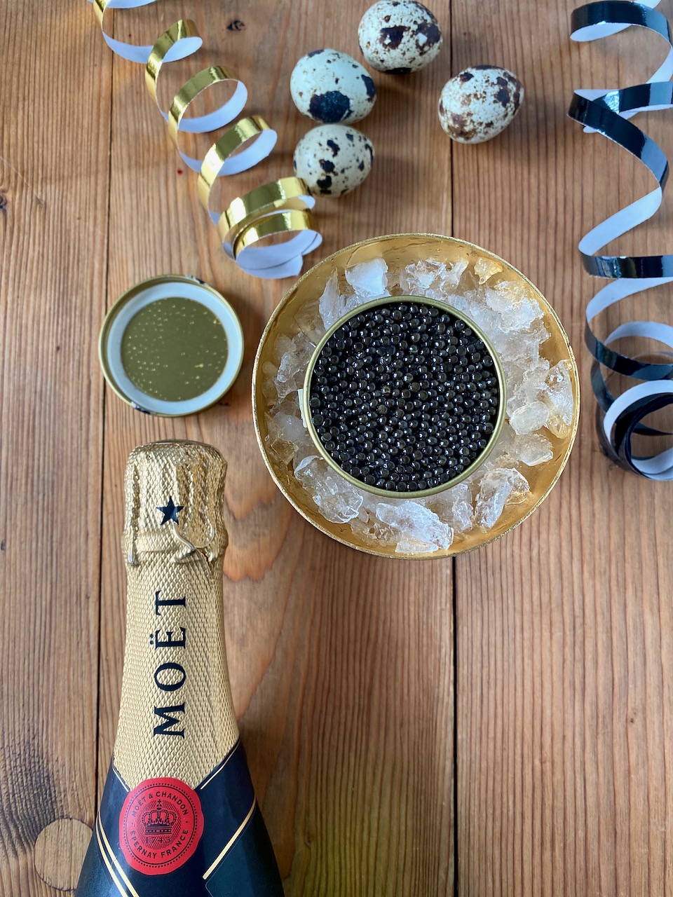 Blinis with Caviar and Champagne