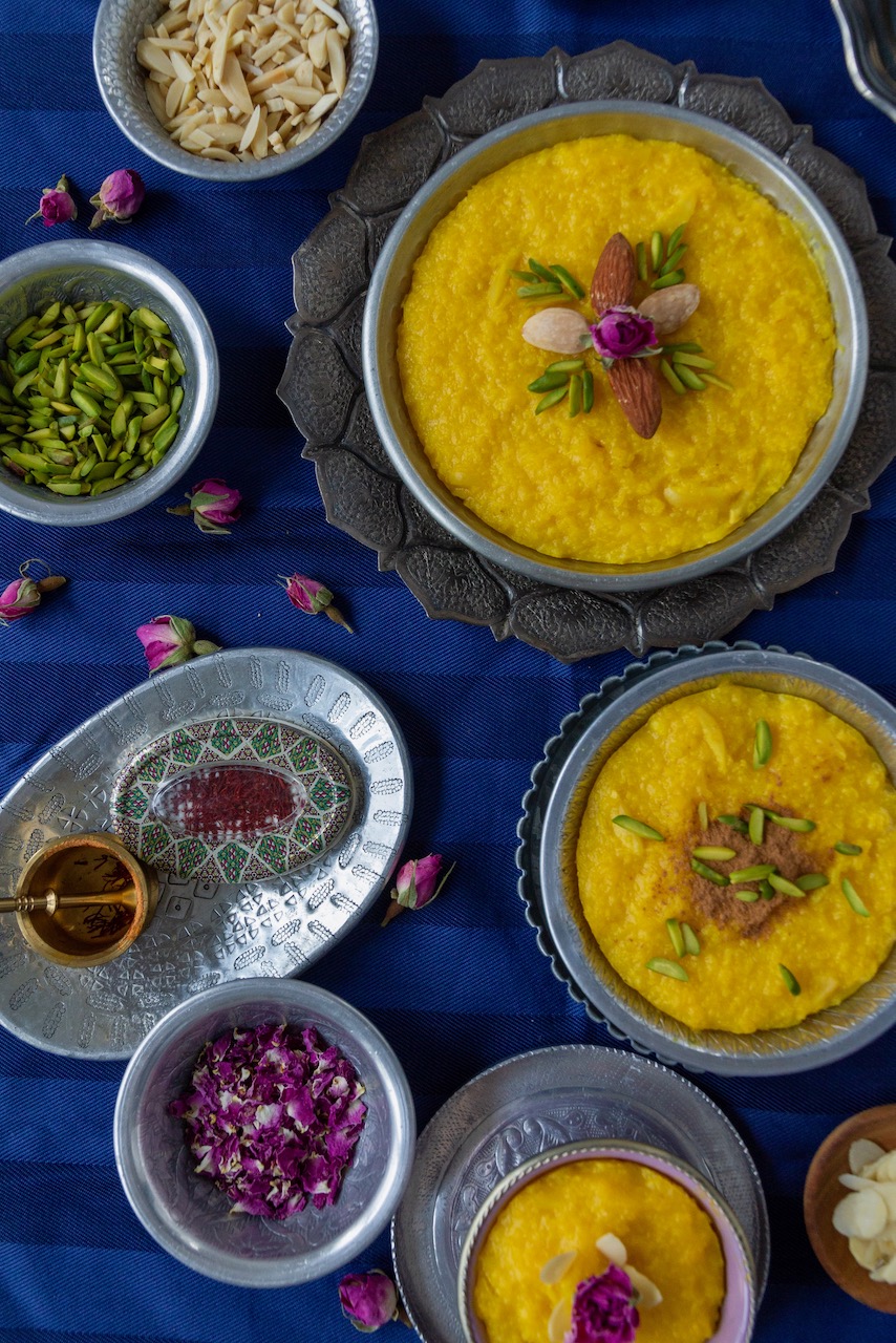 Sholeh Zard – Persian Saffron Rice Pudding - Labsalliebe