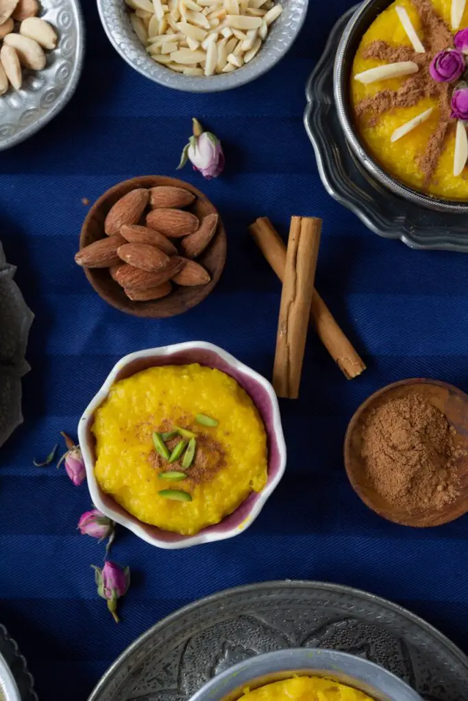 Sholeh Zard – Persian Saffron Rice Pudding