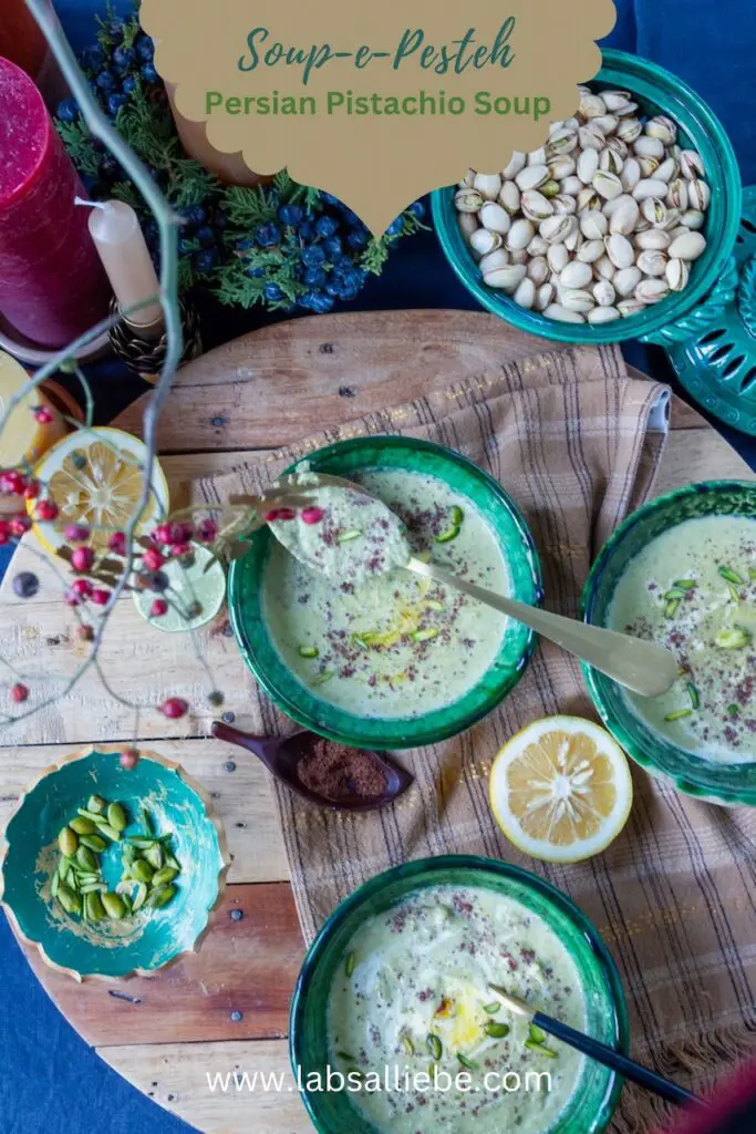 Soup-e-Pesteh – Persian Pistachio Soup - 1