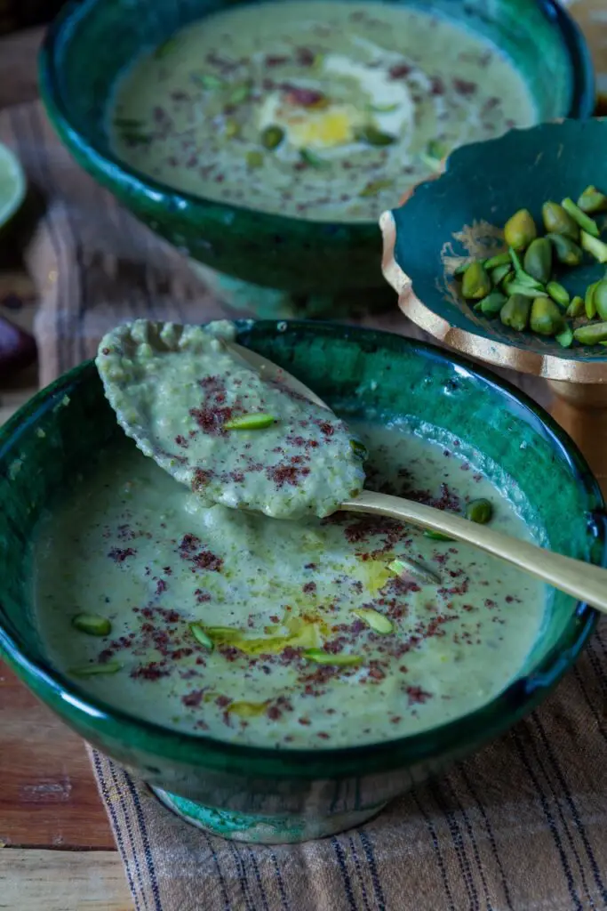 Soup-e-Pesteh – Persian Pistachio Soup