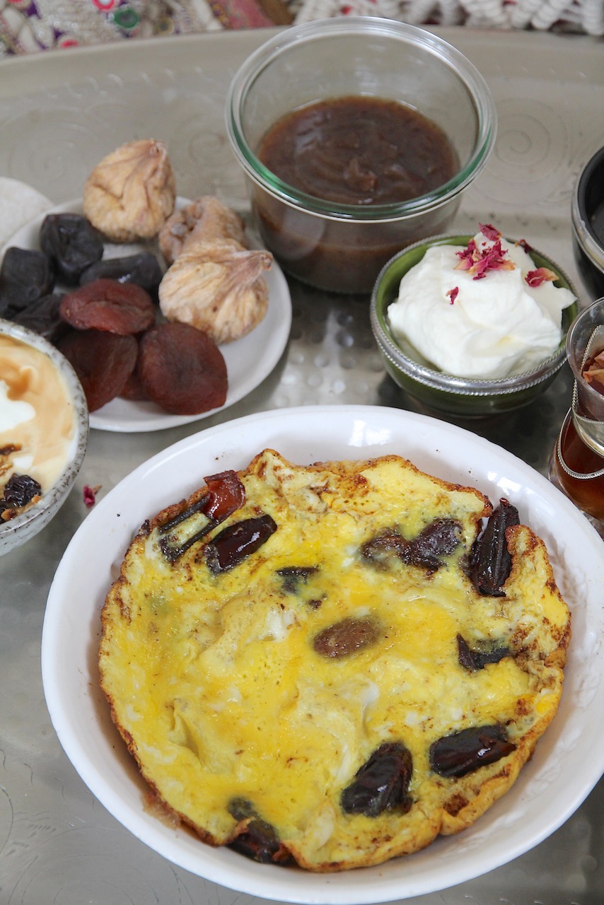 Date Omelet and Date Spread – A Persian Breakfast for Mother’s Day