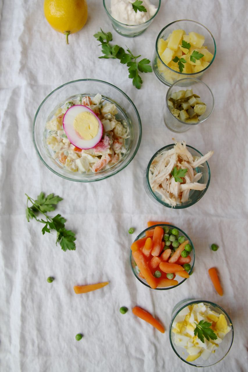 Salad-e Olivieh – Russian Potato Salad with a Persian Twist