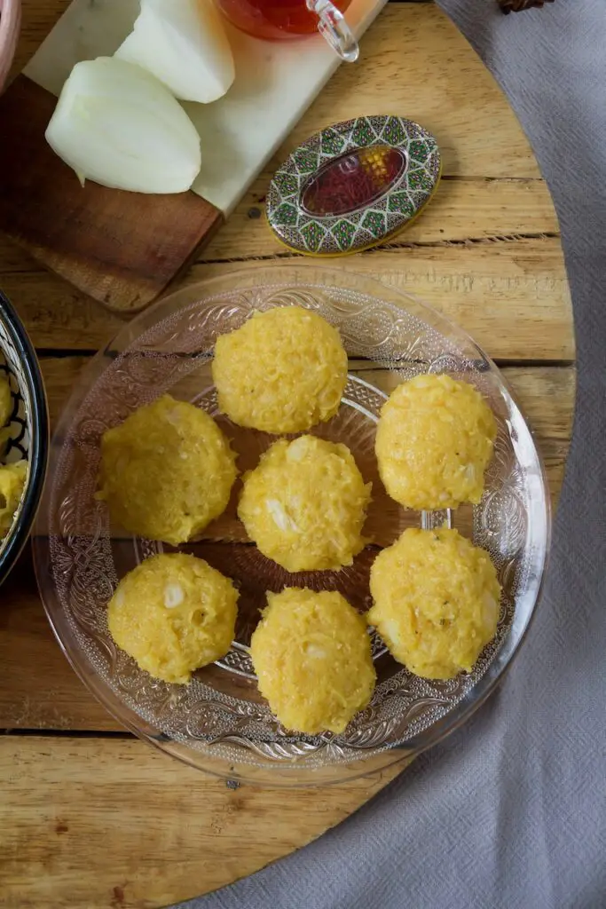 Zereshk Polo ba Morgh – Saffron Rice with Barberries & Chicken Meatballs