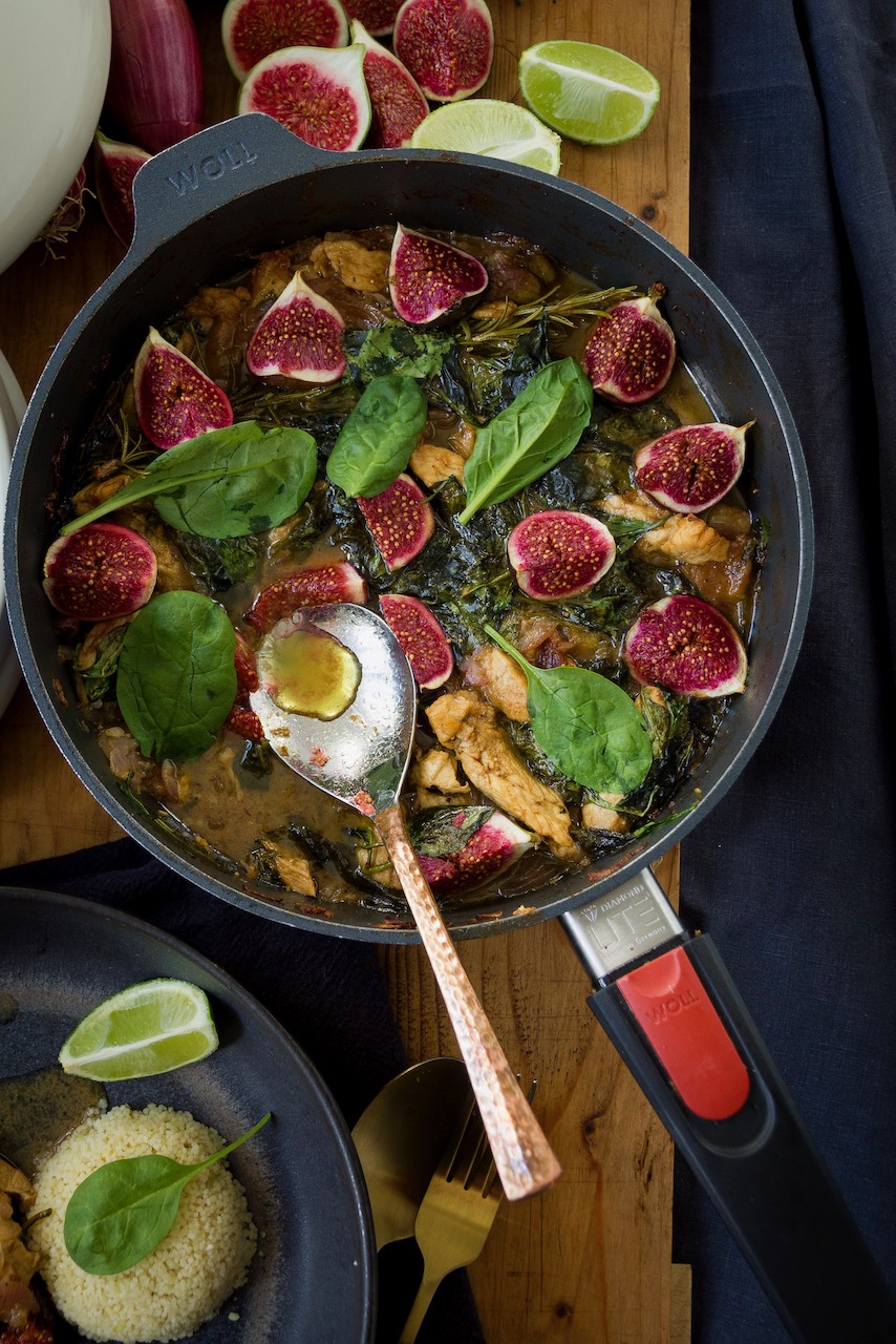 Khorak-e Anjir – Persian Chicken with Figs & Spinach