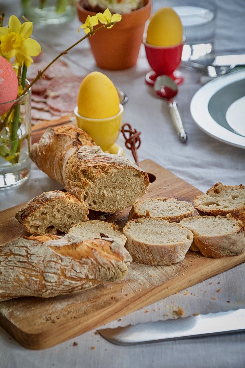 No Knead Baguette Recipe – Easy Rustic French Bread