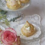 Noon-e Khame-i - Rose and Pistachio Persian Cream Puffs