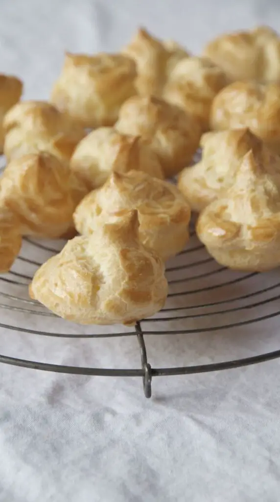 Noon-e Khame-i - Rose and Pistachio Persian Cream Puffs