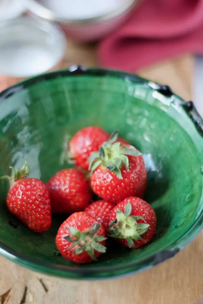 Strawberry Donuts with Labneh-Rosewater Glaze