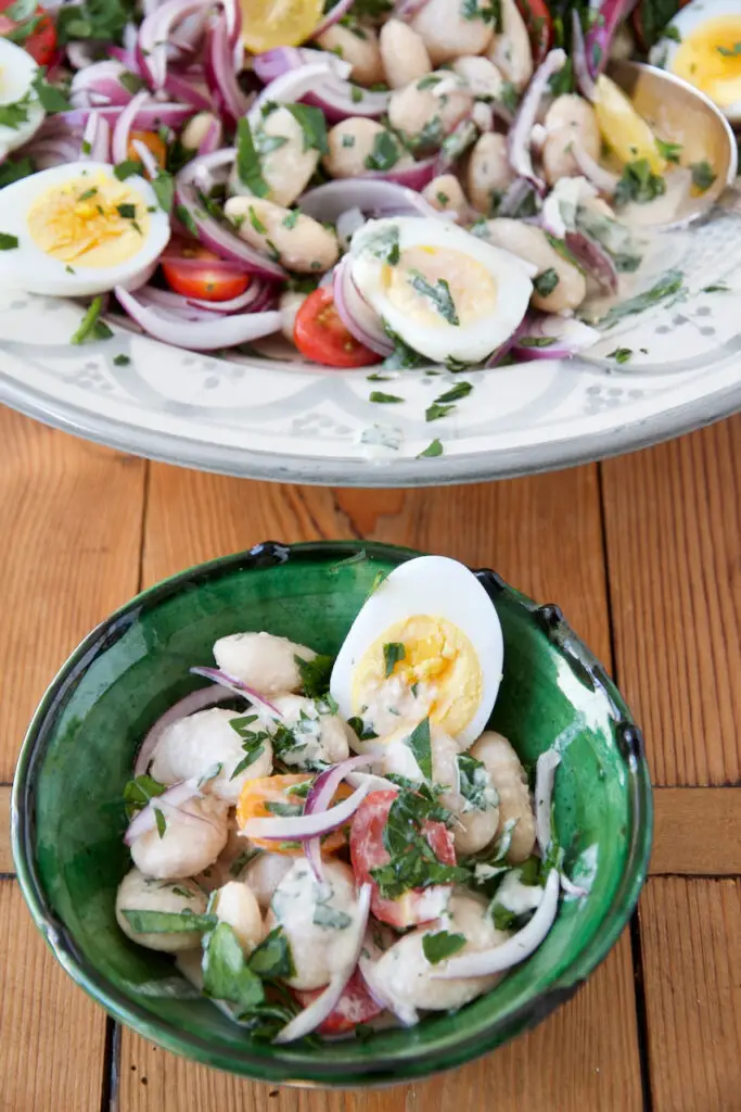Piyaz – Giant White Bean Salad | سالاد لوبیا سفید