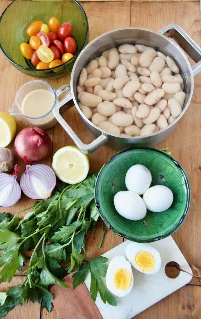 Piyaz – Giant White Bean Salad | سالاد لوبیا سفید