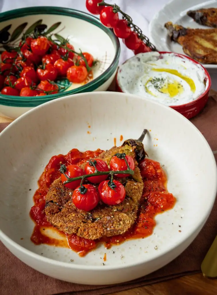 Crispy Middle Eastern Eggplant Schnitzel