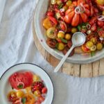 Colorful Tomato & Pomegranate Salad (Fresh, Sweet & Crunchy!)