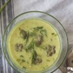 Ash-e Mast – Persian Herb and Yogurt Soup with Chickpeas and Meatballs