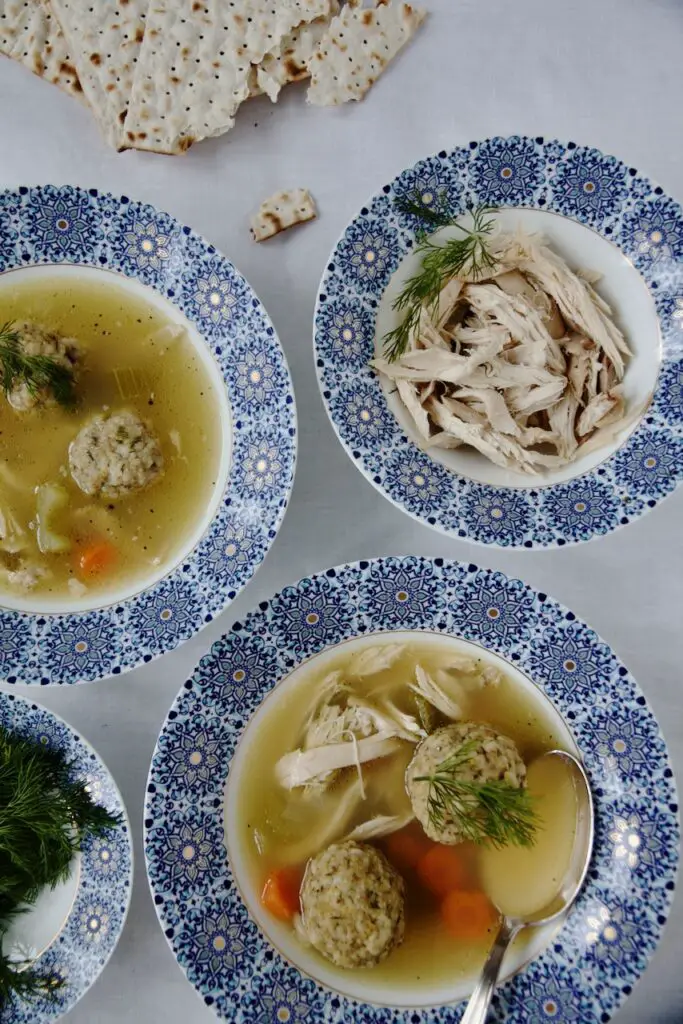 Gondi Soup – Chicken Soup with Matzo Balls سوپ گندی
