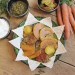Persian Tas Kabab with Quince - A Winter Roast Beef on a Bed of Root Vegetables