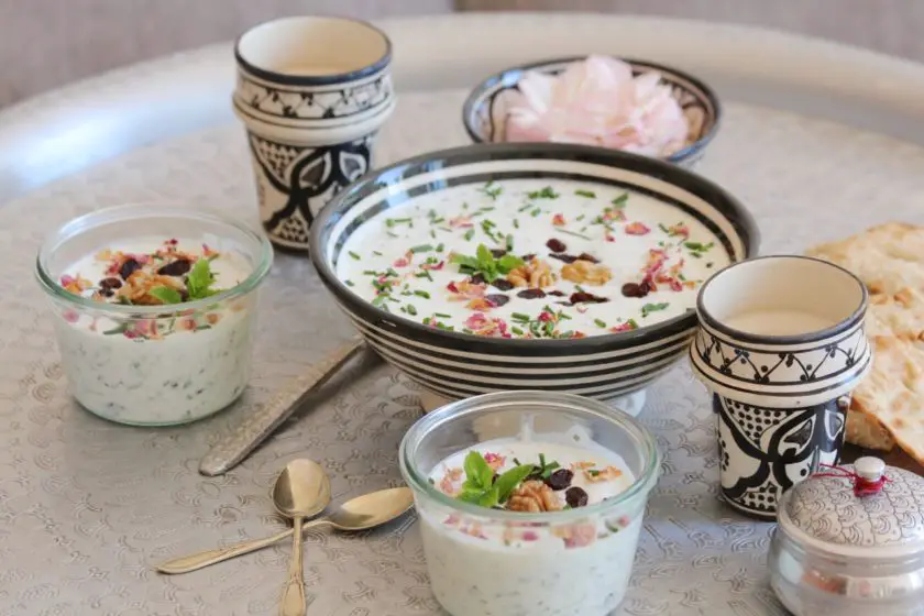 Persische kalte Joghurtsuppe - Abdough Khiar - Labsalliebe