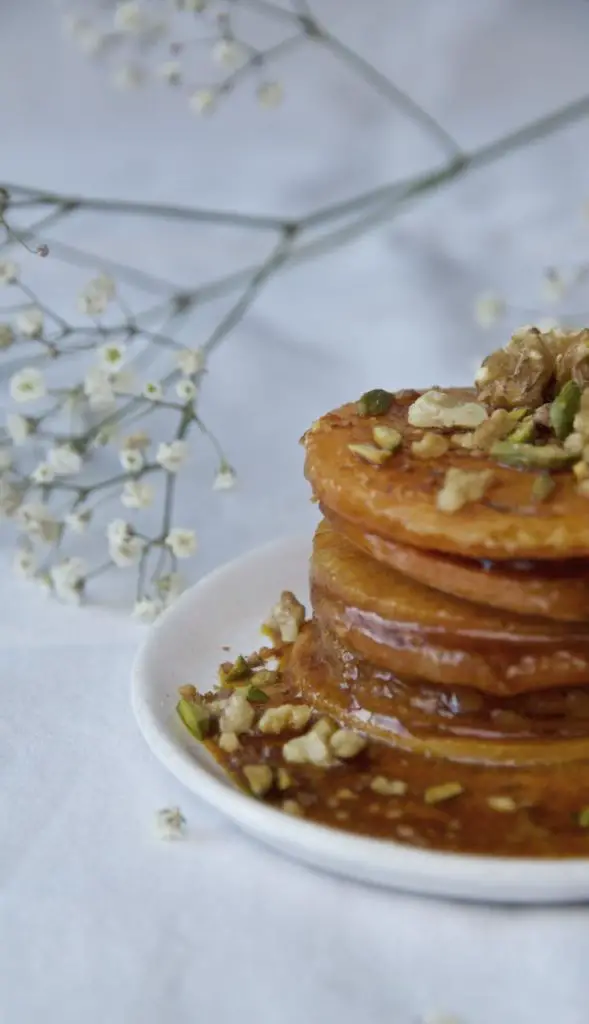 Desser-e Kadu Halvai - Butternut in Safran-Zimt-Sirup