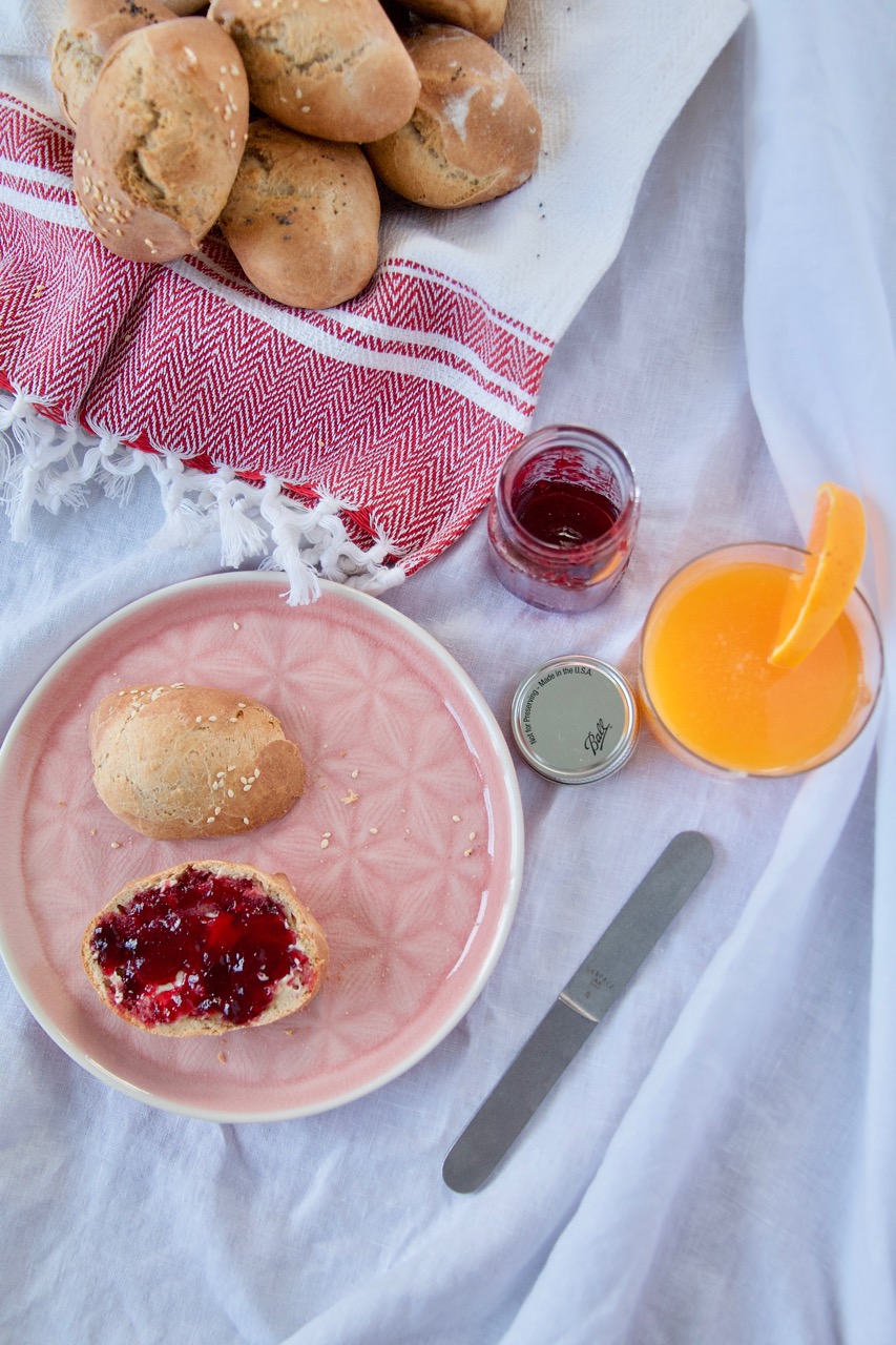 Über Nacht Dinkelbrötchen mit Joghurt - Labsalliebe