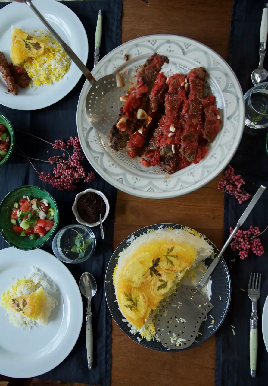 Persisches Polo mit Kartoffel Tahdig im Reiskocher von Reishunger