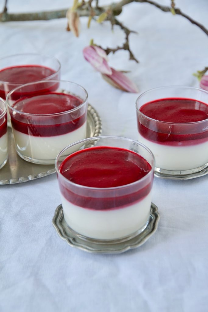 Fereni - Persische Reiscreme mit Himbeerpüree und Pashmak - Labsalliebe