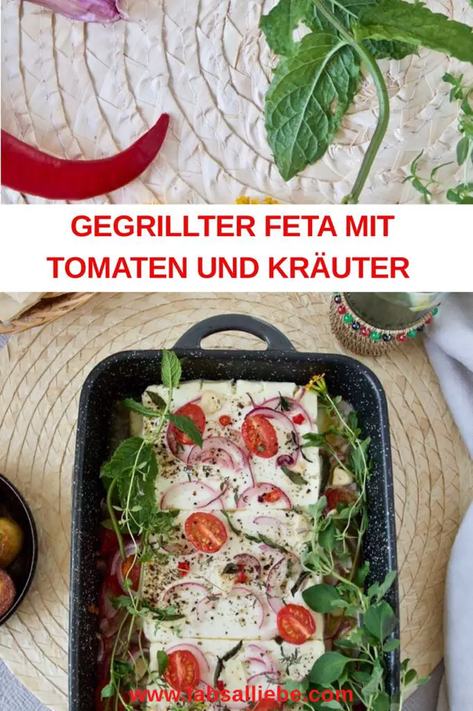 Gegrillter Feta mit Tomaten und Kräuter - Labsalliebe
