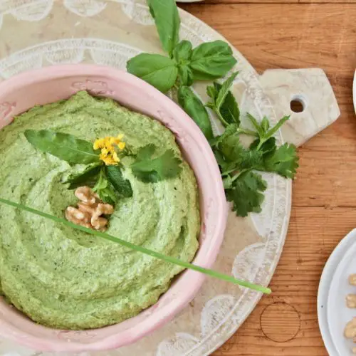 Sabzi Khordan Dip - Kräuter-Feta-Dip mit Walnüssen - Labsalliebe