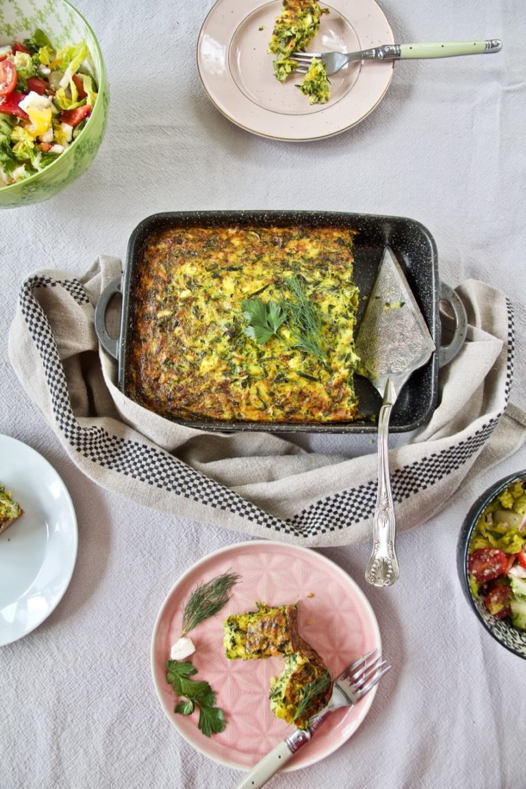Kuku Kadoo Sabz - Zucchini Omelette nach persischer Art - Labsalliebe
