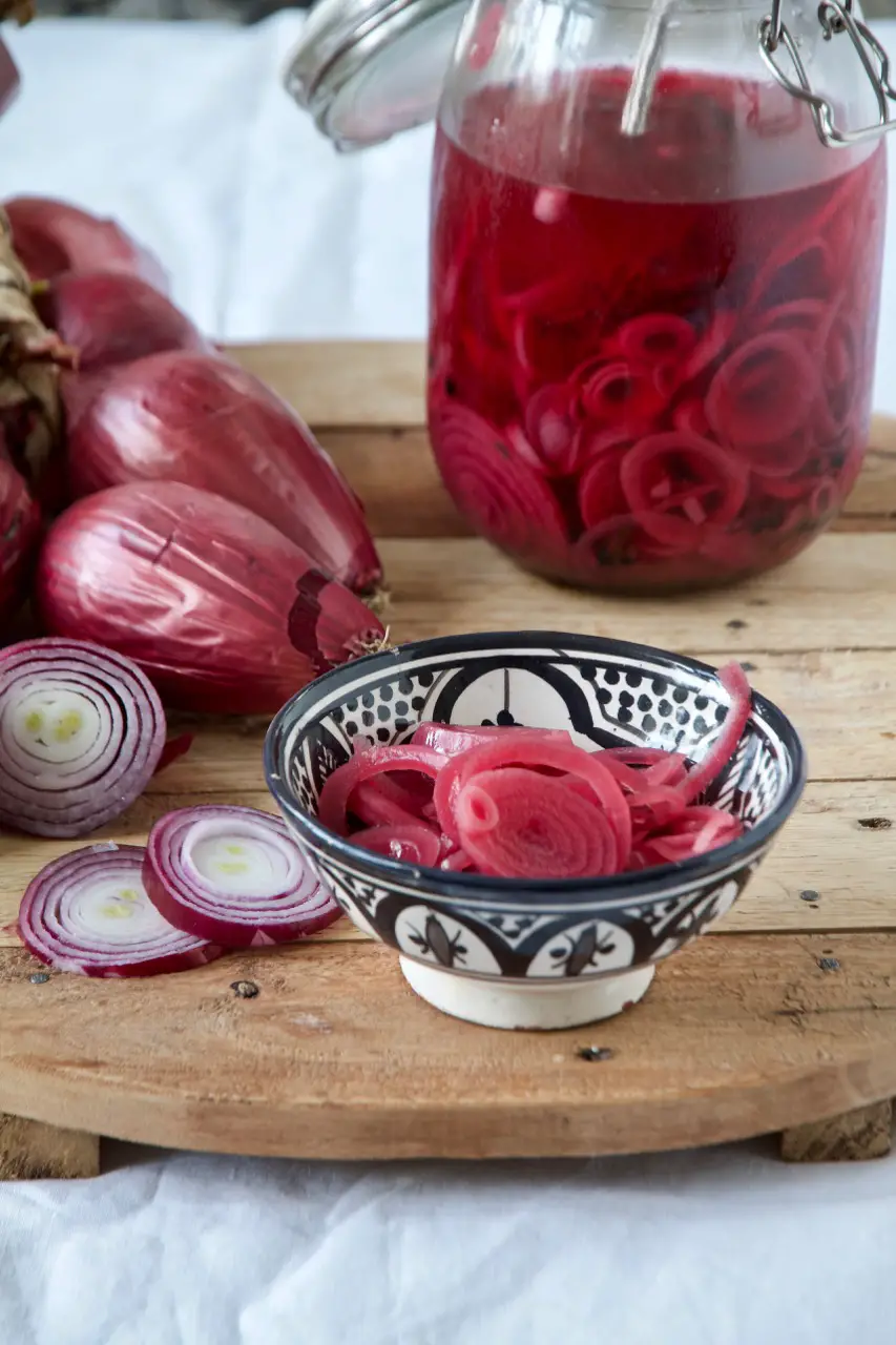 Piaz Torshi - Eingelegte rote Zwiebeln nach persischer Art - Labsalliebe