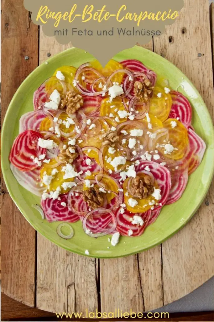 Ringel-Bete-Carpaccio mit Feta und Walnüsse - Labsalliebe