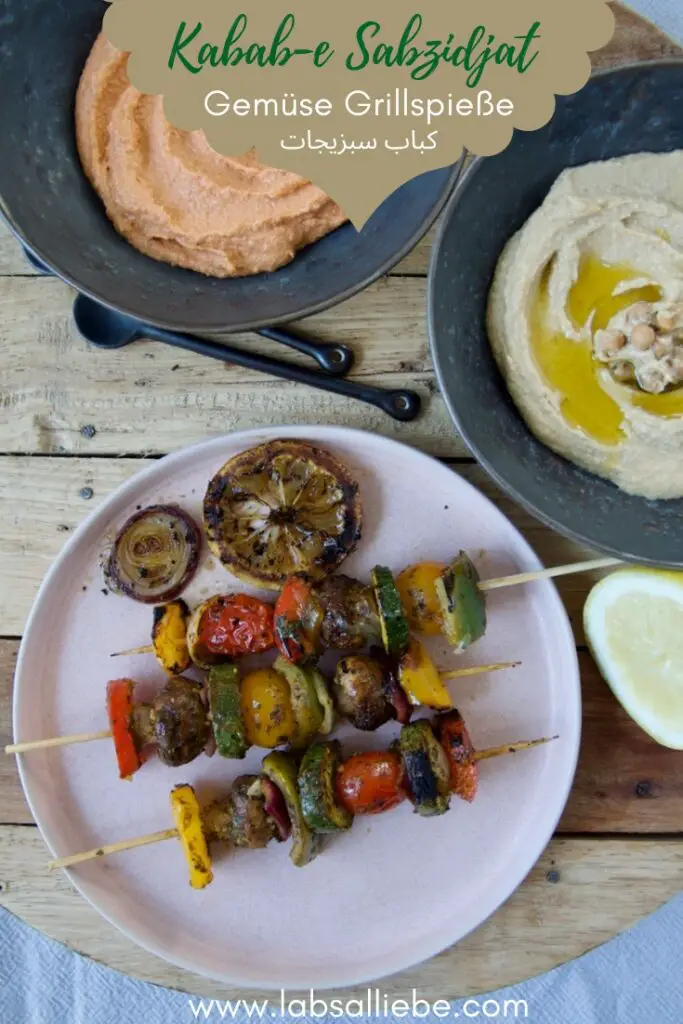 Kabab-e Sabzidjat – Gemüse Grillspieße کباب سبزیجات