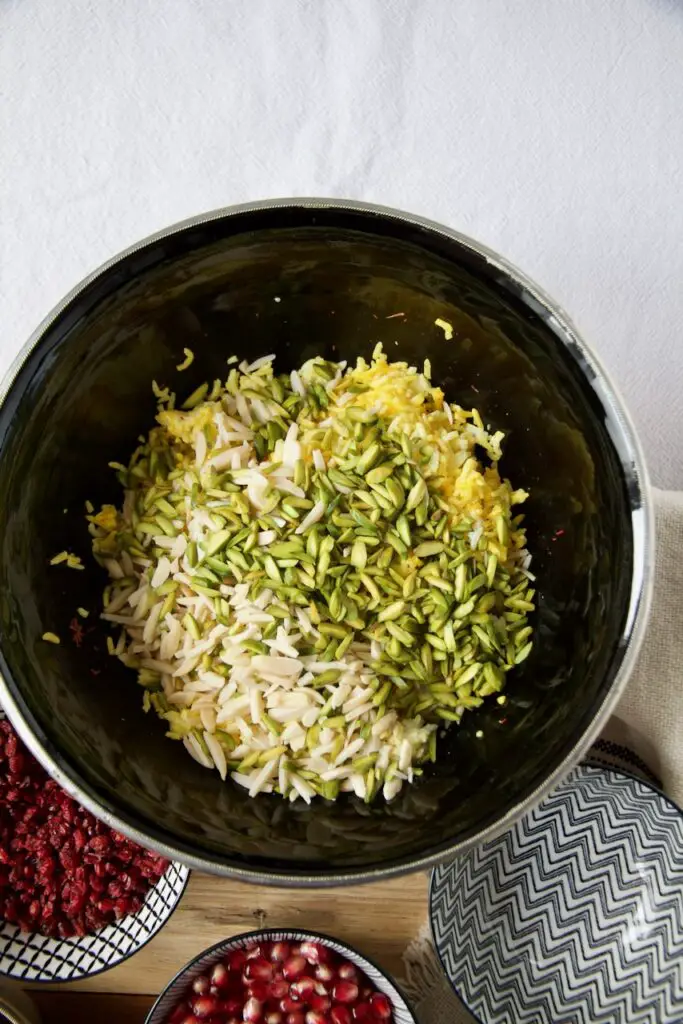 Veganer Juwelen Reis-Salat