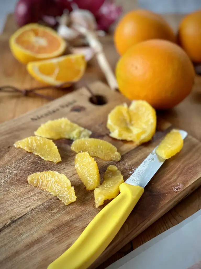 Khoresht-e Porteghal - Orangen-Hähnchenschenkel خورش پرتقال