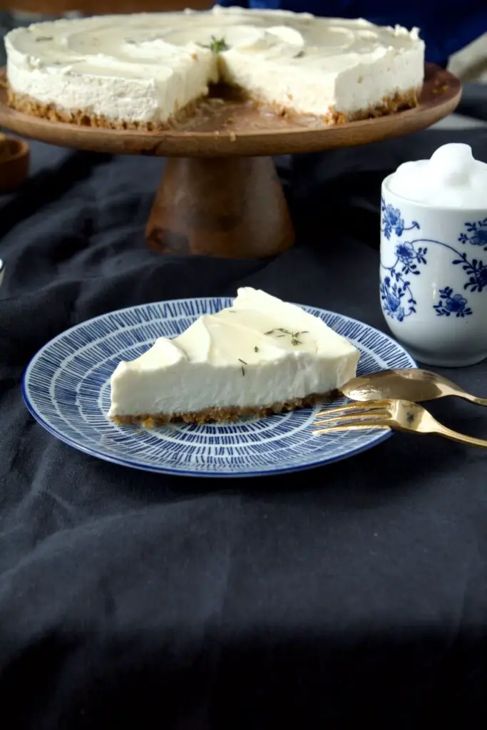 Honig und Joghurt Cheesecake mit Thymian - Labsalliebe