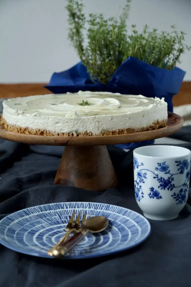 Honig und Joghurt Cheesecake mit Thymian - Labsalliebe